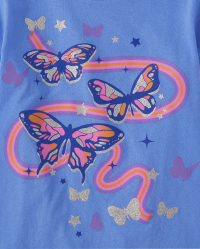 【CPGN STUDIO】23SS★ Blue Butterfly Short Sleeve Tee MUSINSA公式 | CPGN STUDIO Blue Butterfly Short Sleeve Tee White