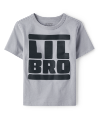Baby And Toddler Boys Short Sleeve Lil Bro Graphic Tee The