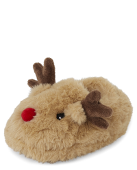Unisex Toddler Matching Family Christmas Reindeer Slippers BROWN The Children s Place CA