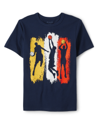 Tween Boy Basketball & Letter Graphic Sweatshirt for Sale