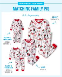 Gymboree Unisex Children's Pyjama Set, Christmas Reindeer - Adult