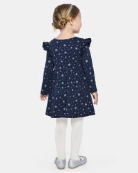 KIDS ONE SHOULDER DRESS 4-10 BABYS A GO GLITTER