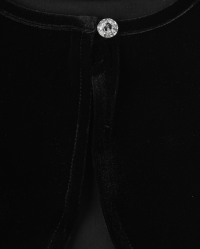 Girls black velvet shrug discount