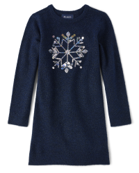 Girls snowflake sweater best sale
