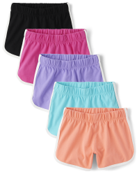 [MLB] W's Basic Dolphin pants ★すぐ品切れ★ Girls Mix And Match Knit Dolphin Shorts 5-Pack - PINK | The