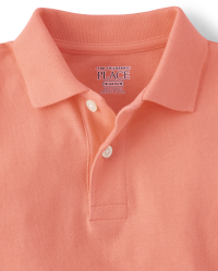 Children's Button Detail Short Sleeve Polo