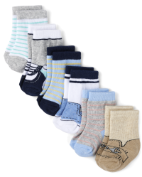 Baby And Toddler Boys Shoe Midi Socks 6-Pack | The Children's Place ...