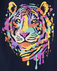 Girls Short Sleeve Tiger Graphic Tee | The Children's Place - TIDAL