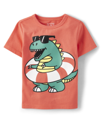 Toddler Boy Performance Tee-Stay Fly-Melon main image 1
