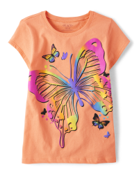 Girls Don't Cry Butterfly L/S Tee Washed Black/Blue Men's