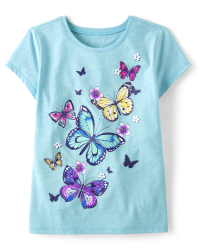 【CPGN STUDIO】23SS★ Blue Butterfly Short Sleeve Tee MUSINSA | CPGN STUDIO Blue Butterfly Short Sleeve T-shirt Violet
