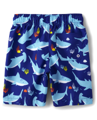 Boys Print Swim Trunks - NAVY NARROWS | The Children's Place
