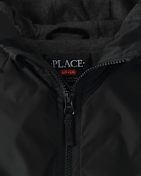 Boys Long Sleeve Windbreaker Jacket - BLACK | The Children's Place