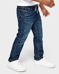Claire & Charlie Toddler Boys Pull On Pants - Light Blue Check main image 0