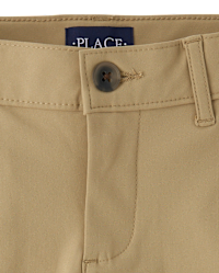 Boys Uniform Quick Dry Skinny Chino Pants - TAN | The Children's Place