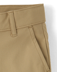 Boys Uniform Quick Dry Skinny Chino Pants - TAN | The Children's Place