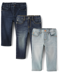 New Baby Boy Jeans In Mustard Colour Stretchable Stuff Fade MTIW1943