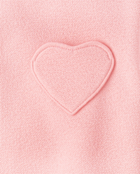 Pink Heart Print Girls T-Shirt & Leggings Set main image 1
