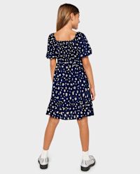 Girls Red Dress with Blue Plaid Double Ruffle Pants by Three Sisters main image 0