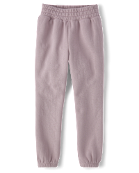 Pantalon Fille The Children's Place - Gris - Taille élastique Avec Coeur Pailleté - Taille M (7-8 Ans)