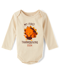 Baby boy thanksgiving onesie top