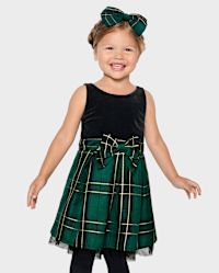 KIDS TSHIRT DRESS WITH FLARE HEM 4-10 BY THE MEADOW