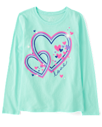 Simply Love Heart Graphic Cuffed Short Sleeve T-Shirt main image 1