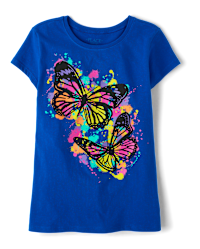 【CPGN STUDIO】23SS★ Blue Butterfly Short Sleeve Tee 3050588_160.png