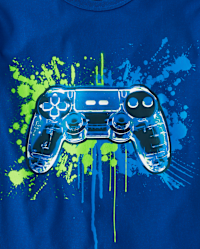 GAMER WHITE BOYS LONG SLEEVES T-SHIRT - WHITE