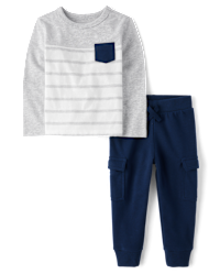Amazon Essentials Lot De 2 Pantalons De Jogging Style Cargo Pour Bébé Garçon - Ultra Confortables Et Doux