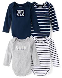 Embroidered Little Man bodysuit main image 0