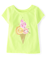 girls ice cream tee