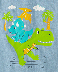 Baby Boy T-Shirts In Dino Crew Design #MKG153