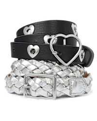 Girls Heart Belt 2-Pack - MULTI | The Children's Place