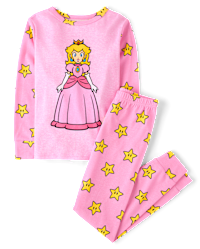 princess peach pajama dress Kids Princess Peach Inspired Nightgown - Play Dress - Costume - Machine  Washable