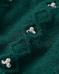 Girls Long Sleeve Faux Pearl Cable Knit Sweater Dress - GREEN | The  Children's Place