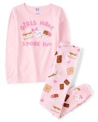 Beezizac Girls' Pajama Set - Hot Pink Satin Long Sleeve 2-Piece Pajamas, Size 6-16, Silky Soft Winter Jammies