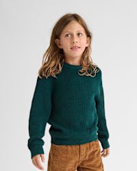 Boys Long Sleeve Shaker Stitch Sweater - GREEN | The Children's Place
