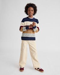 Boys Long Sleeve Colorblock Sweater - CREAM | The Children's Place