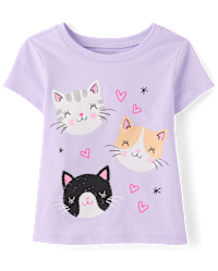 Fille à manches courtes Art Princess T-shirt imprimé - WHITE | The Children's Place CA
