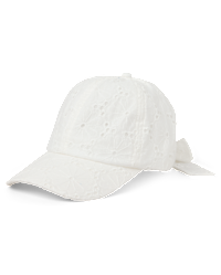 Unisex White Embroidered Bow Tie 100% Cotton Adjustable Classic Baseball Caps HENWASAI Womens Bow Baseball Cap Y2K Trendy Trucker Hat  main image 2