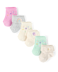 New Baby Boy/Girl Socks Pack Of 3 Size 0 To 6 Months MTIW1956