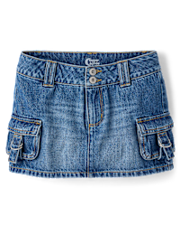 Sugar and Jade Tween Mädchen Denim Cargo Skort Blau 18 2