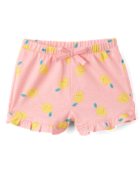 Baby Girls Lemon Ruffle Shorts 3-Pack - BLUE | The Children's Place