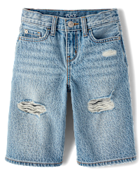 Boys Ripped Jorts - BLUE | The Children's Place