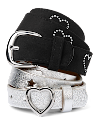 小物 THEREDTHREAD S heart belt Girls Heart Belt 2-Pack - MULTI | The Children's Place