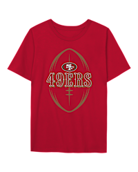 Boys Short Sleeve NFL San Francisco 49ers Graphic Tee - RED | The