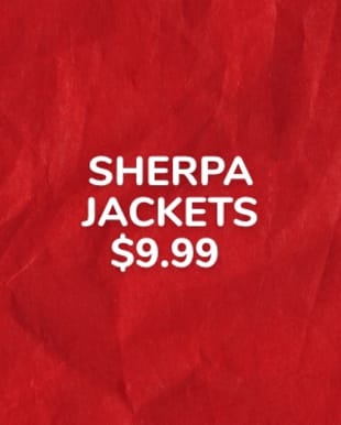 Sherpa Jackets $9.99