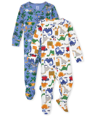 1 NWT 2T The Children's Place Girls Stretchie Cotton Footed Pajamas Sleepers