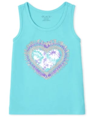 House of the Gods Toddler Girls Printed Tank Top 